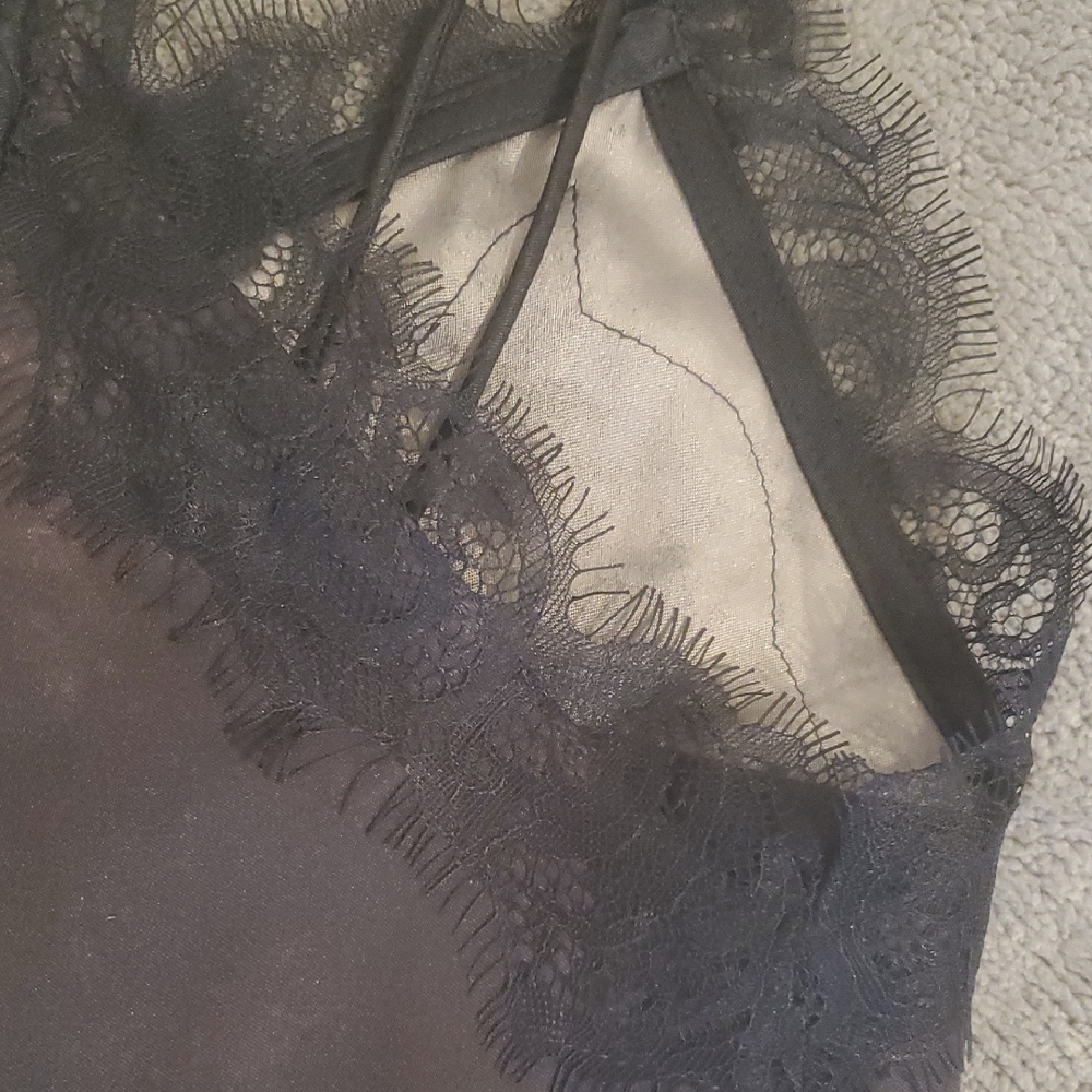 NWOT ANINE BING BELLE SILK LACE TRIM CAMISOLE ,SZ; LARGE - Picture 12 of 13